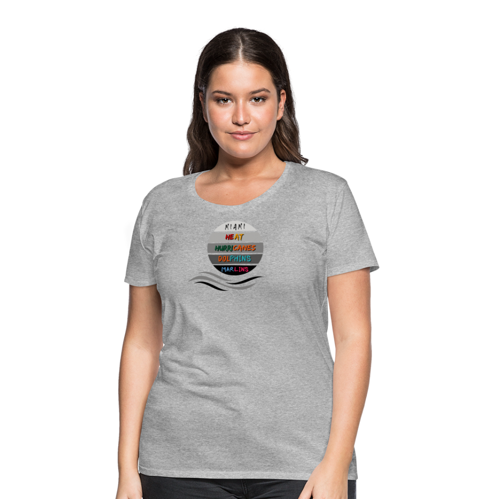 Miami Fanatic - Women’s Premium T-Shirt - heather gray