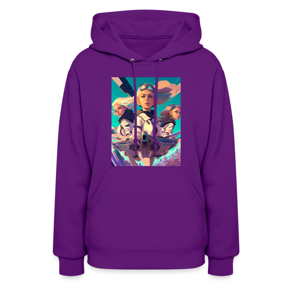 Blonde & Brave - Women's Hoodie - purple