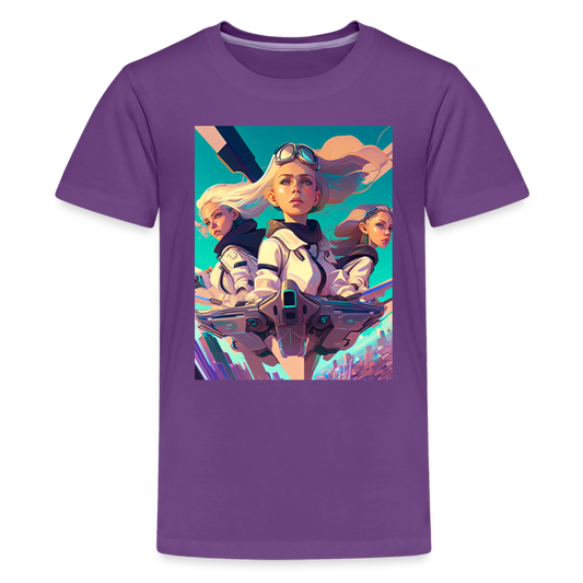 Blonde & Brave - Kids' Premium T-Shirt - purple