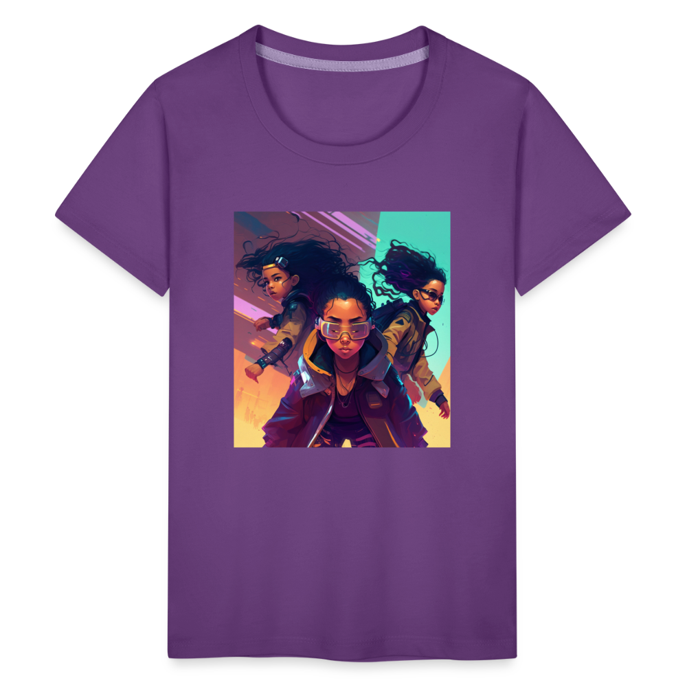 Adventure Angels - Kids' Premium T-Shirt - purple