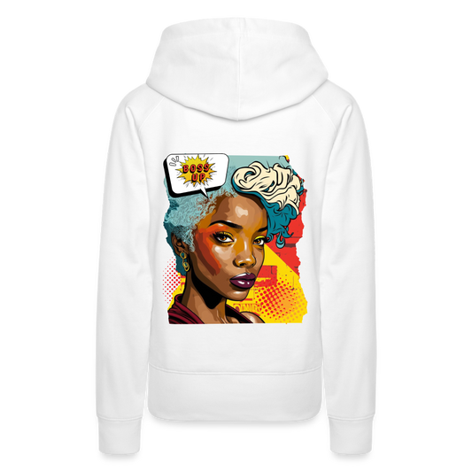 Boss Up! - Women’s Premium Hoodie - white