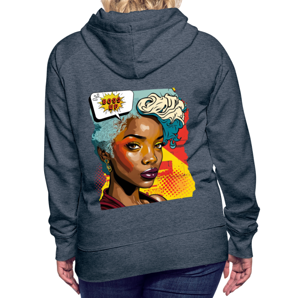 Boss Up! - Women’s Premium Hoodie - heather denim