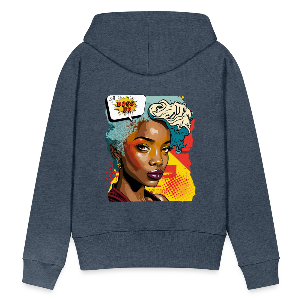 Boss Up! - Women’s Premium Hoodie - heather denim