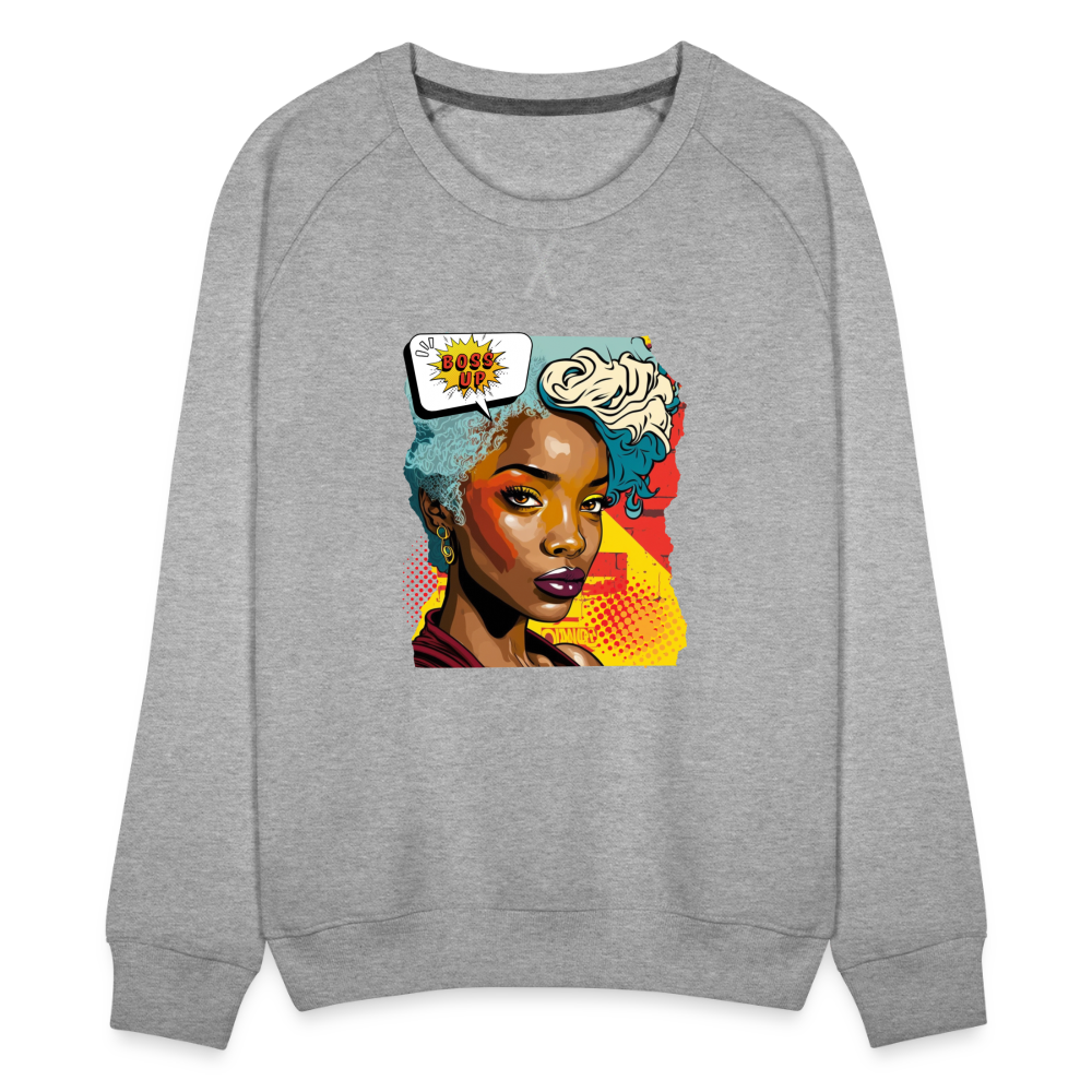 Boss Up - Women’s Premium Sweatshirt - heather grey