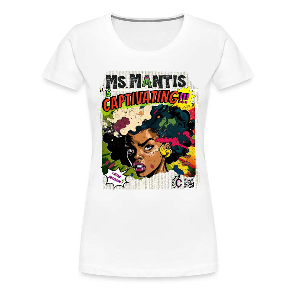 Ms. Mantis - Women’s Premium T-Shirt - white