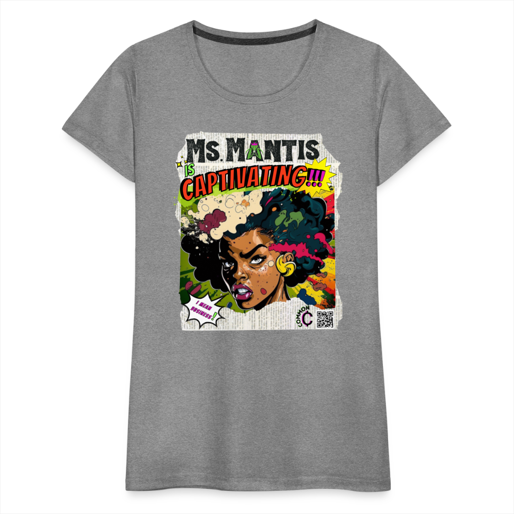 Ms. Mantis - Women’s Premium T-Shirt - heather gray