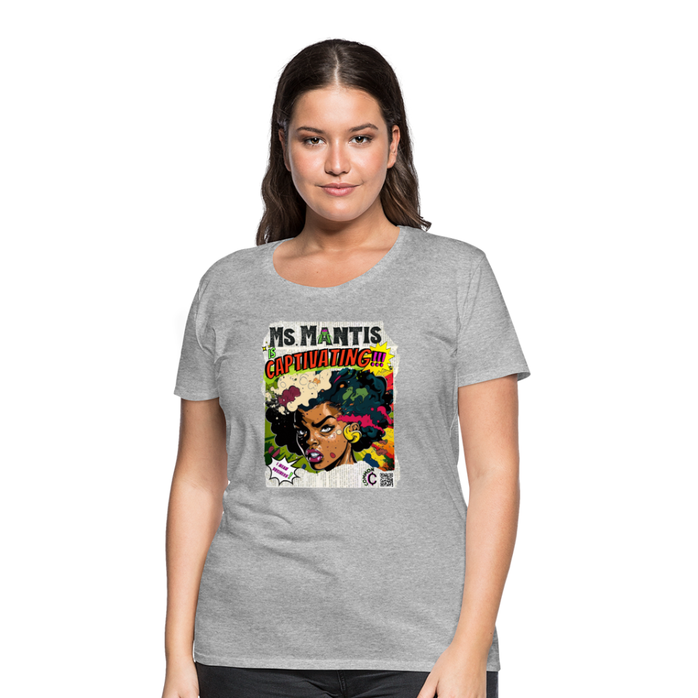 Ms. Mantis - Women’s Premium T-Shirt - heather gray