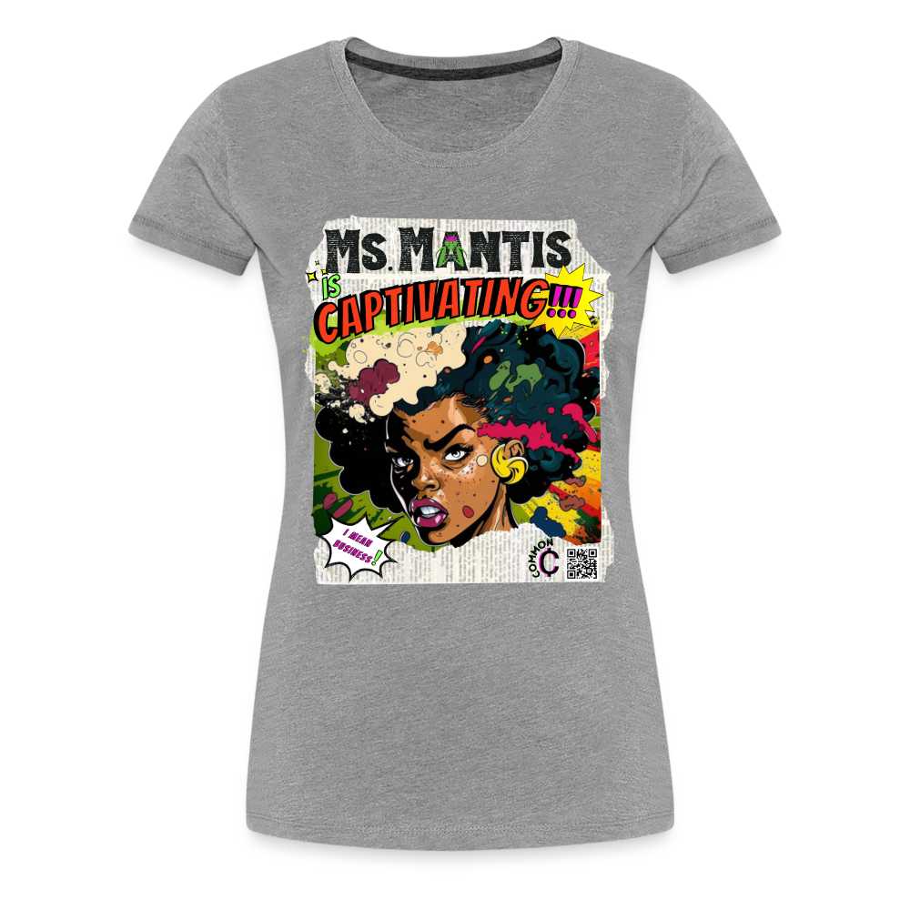 Ms. Mantis - Women’s Premium T-Shirt - heather gray