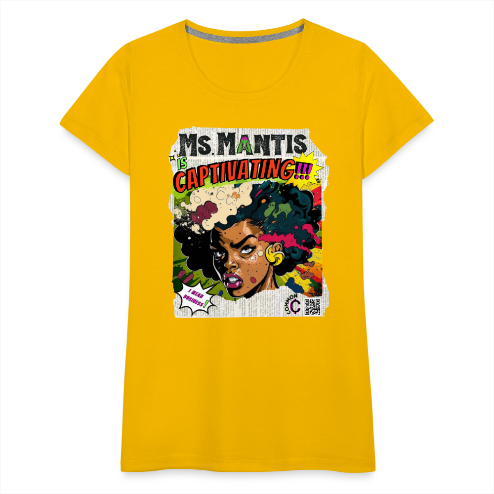 Ms. Mantis - Women’s Premium T-Shirt - sun yellow