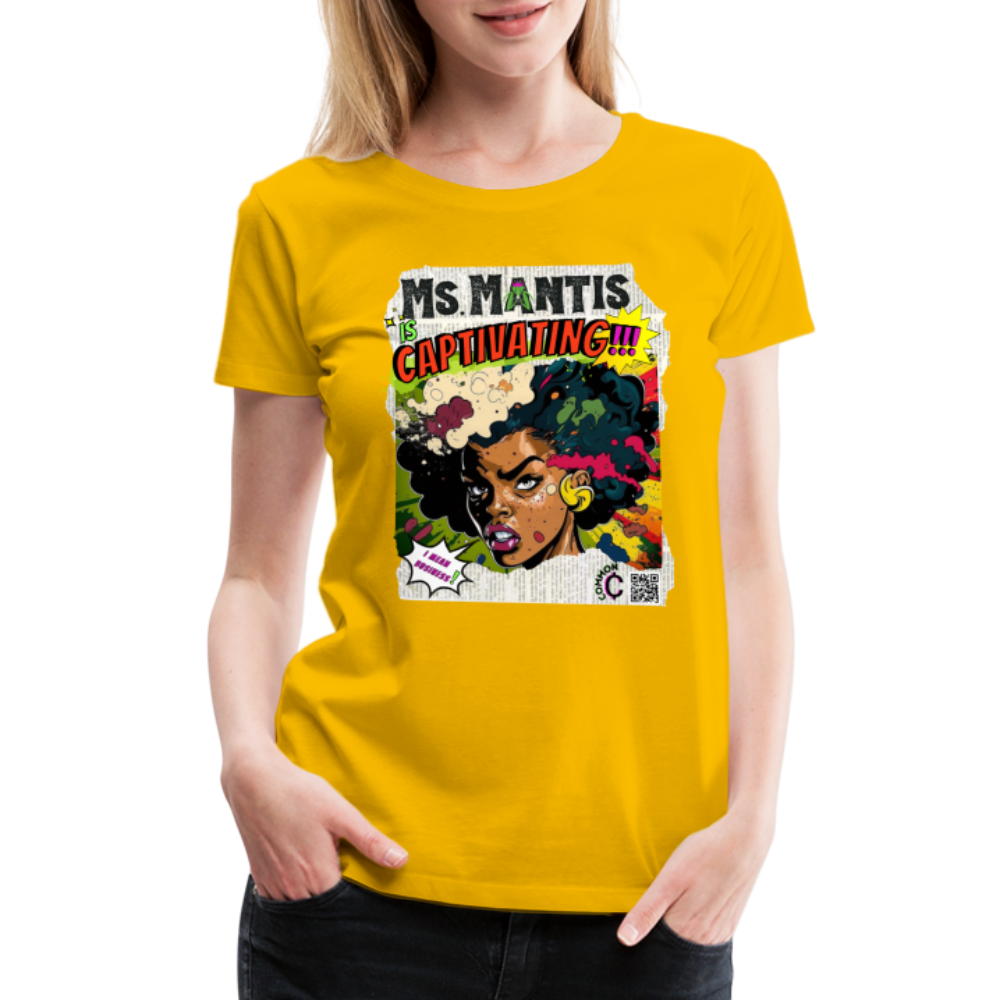 Ms. Mantis - Women’s Premium T-Shirt - sun yellow