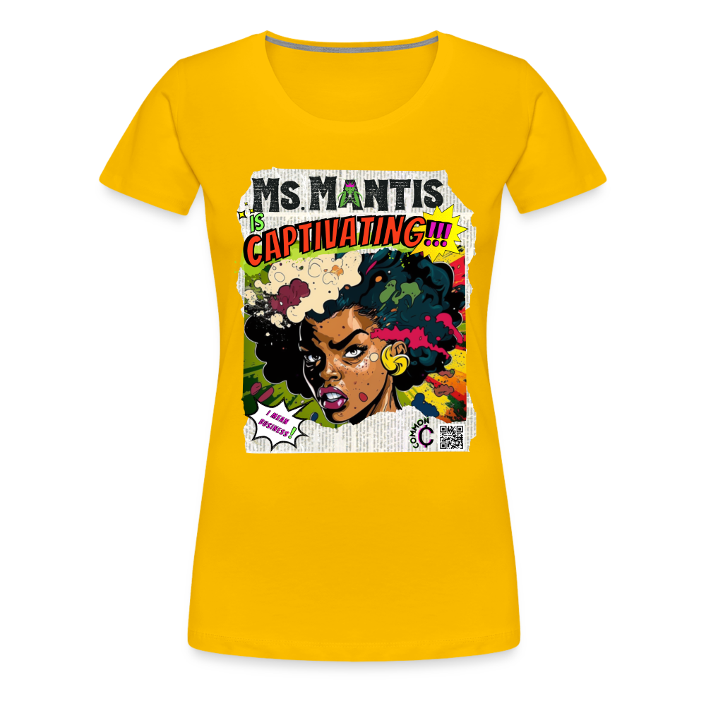 Ms. Mantis - Women’s Premium T-Shirt - sun yellow