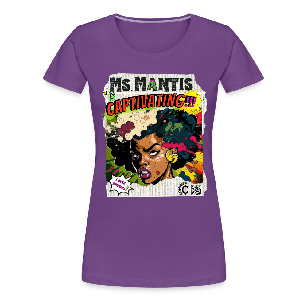 Ms. Mantis - Women’s Premium T-Shirt - purple