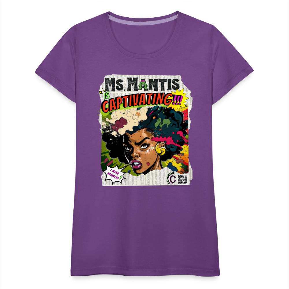 Ms. Mantis - Women’s Premium T-Shirt - purple