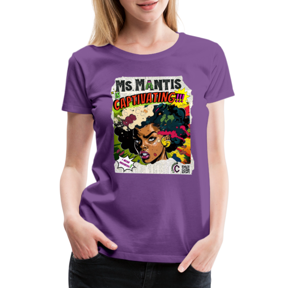 Ms. Mantis - Women’s Premium T-Shirt - purple