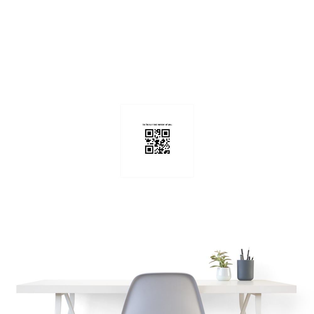 SAMPLE QR Code: Poster 16x16 - white