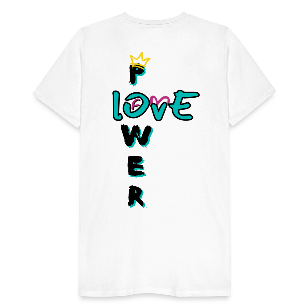 Power of Love - 2-Sided Men's Premium T-Shirt - white