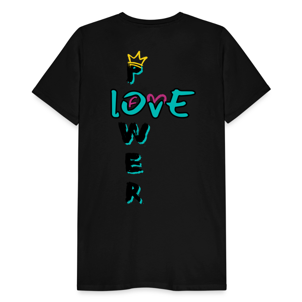 Power of Love - 2-Sided Men's Premium T-Shirt - black