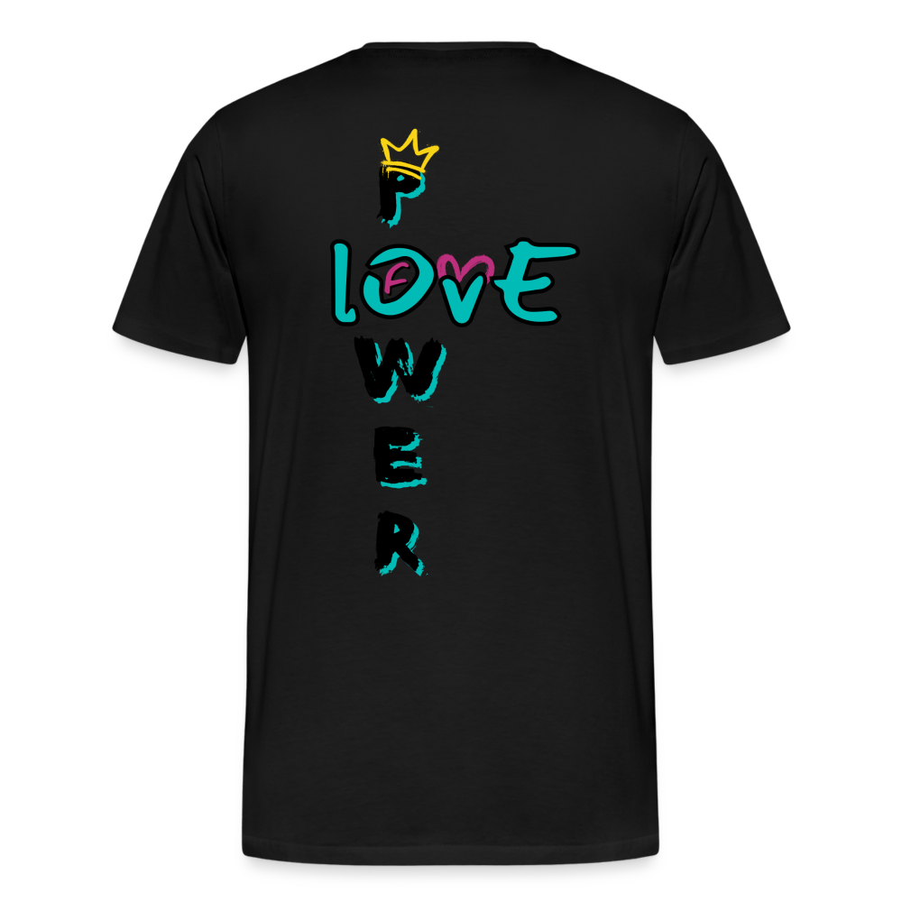 Power of Love - 2-Sided Men's Premium T-Shirt - black