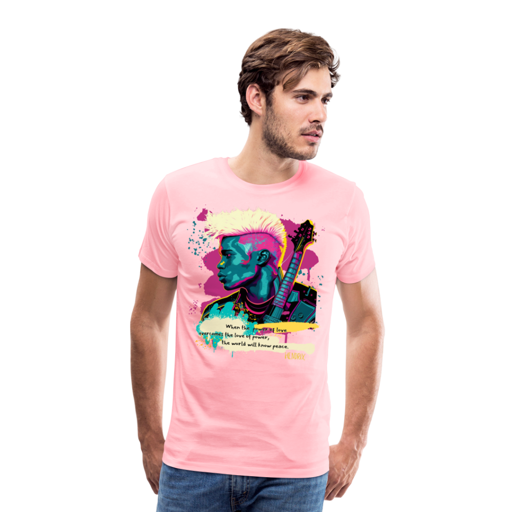 Power of Love - 2-Sided Men's Premium T-Shirt - pink