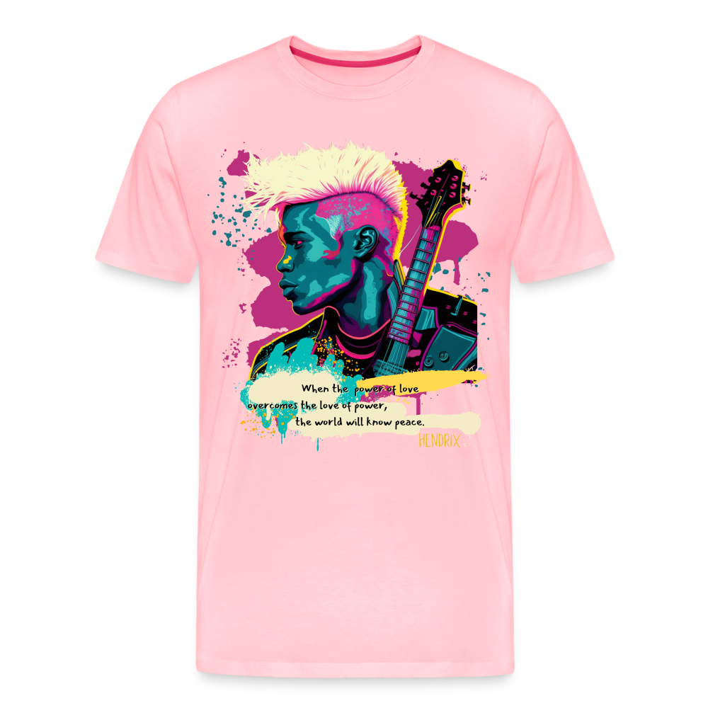 Power of Love - 2-Sided Men's Premium T-Shirt - pink