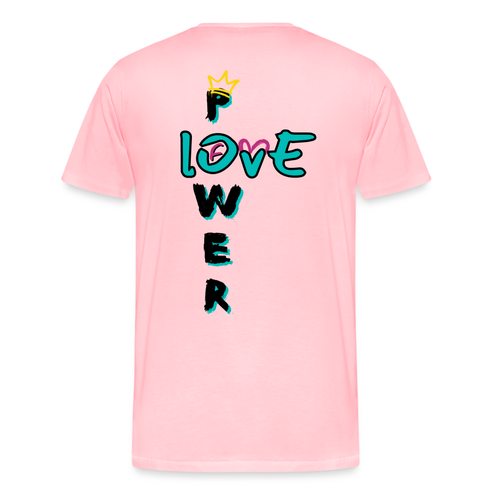 Power of Love - 2-Sided Men's Premium T-Shirt - pink