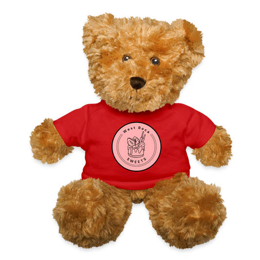 CUSTOM WBS: Teddy Bear - red