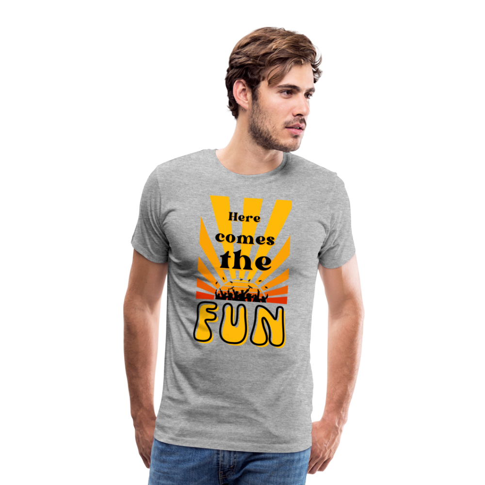 Here Comes the Fun Grad: Men's Premium T-Shirt - heather gray