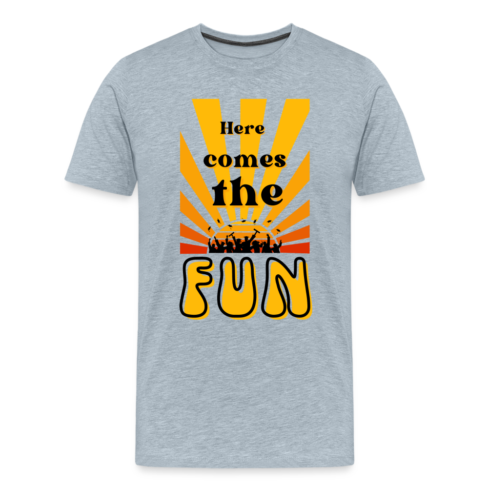 Here Comes the Fun Grad: Men's Premium T-Shirt - heather ice blue