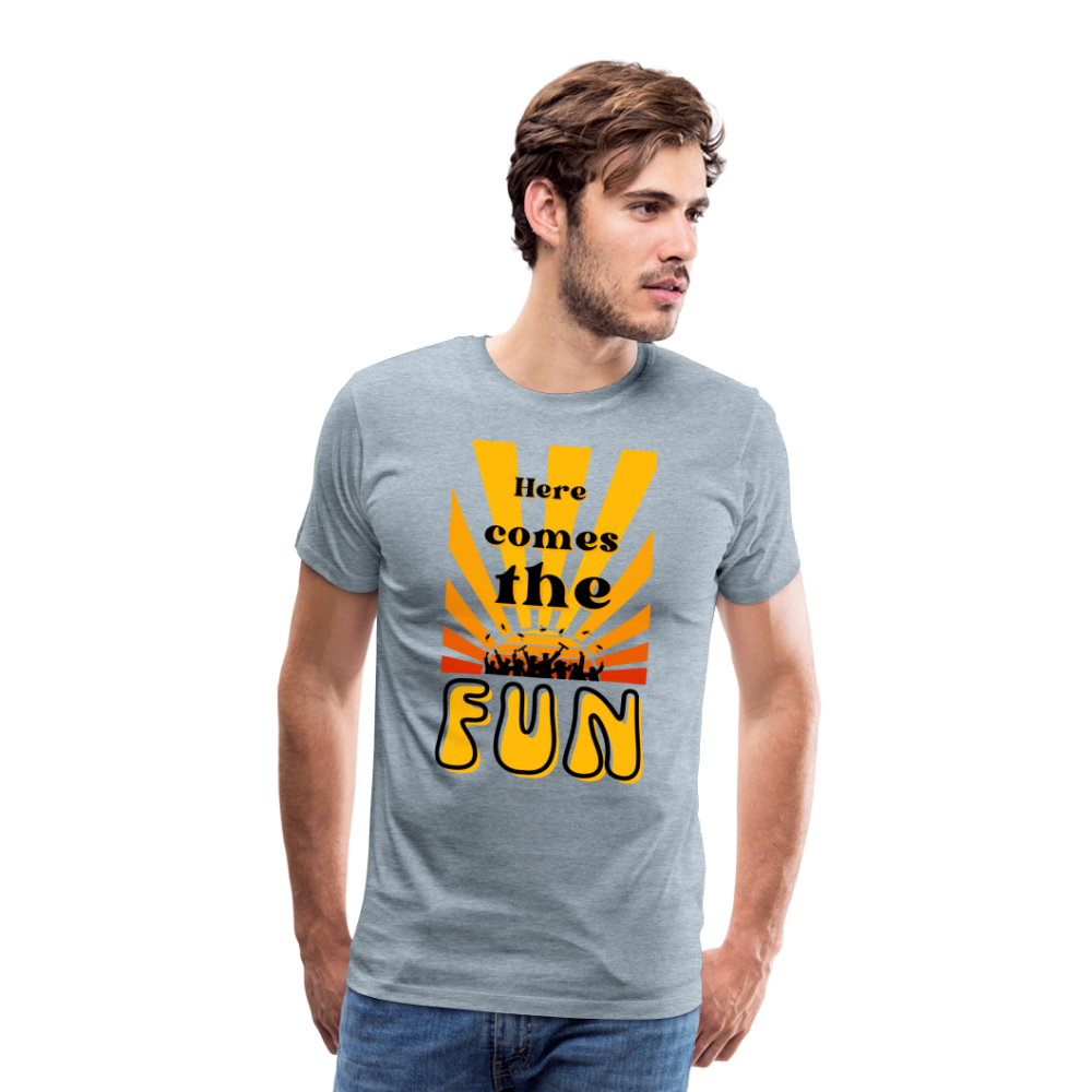 Here Comes the Fun Grad: Men's Premium T-Shirt - heather ice blue