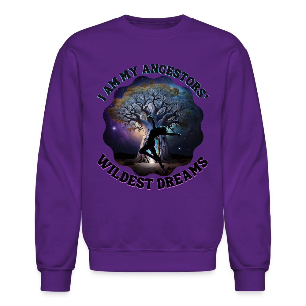 Ancestors Wildest Dreams: Crewneck Sweatshirt - purple