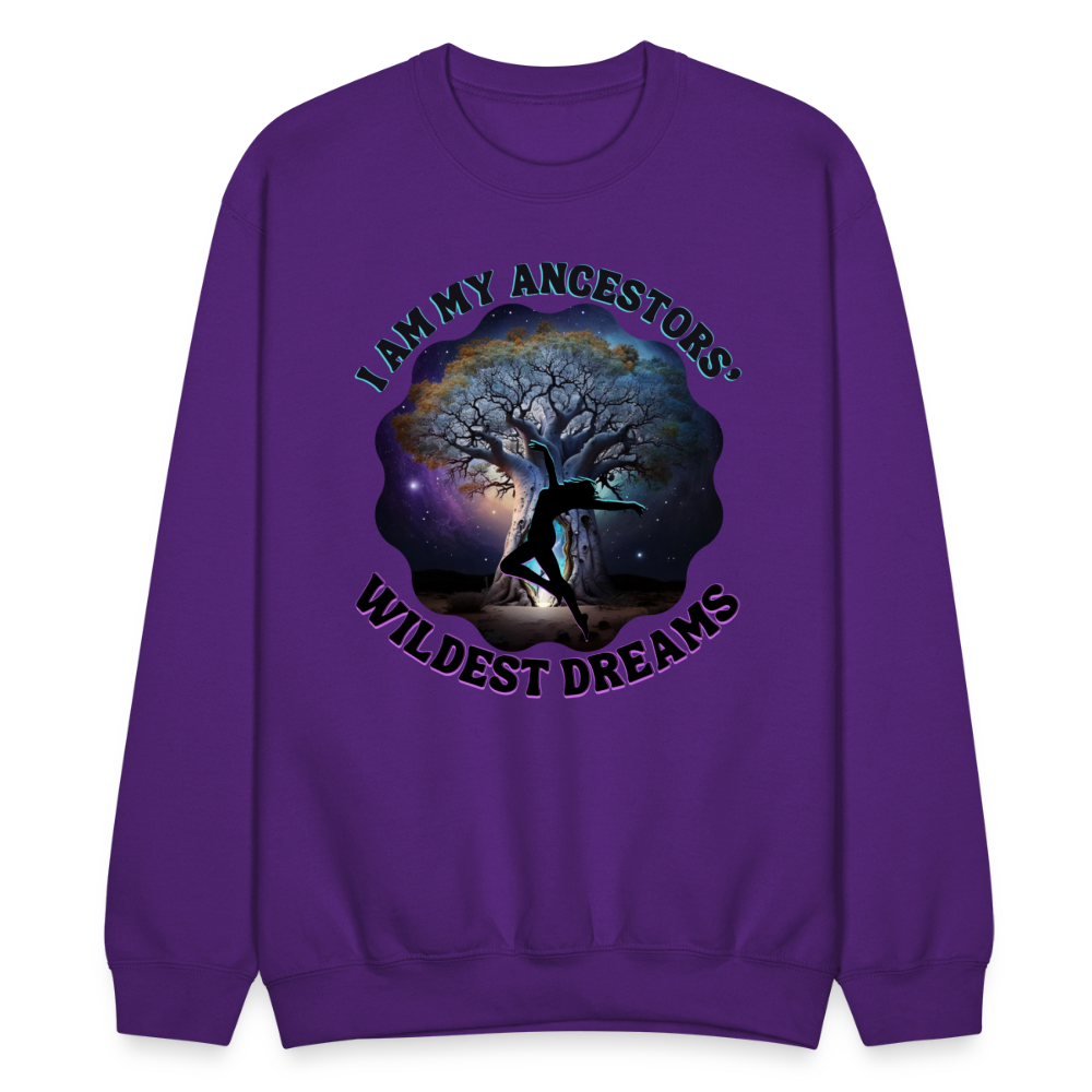 Ancestors Wildest Dreams: Crewneck Sweatshirt - purple