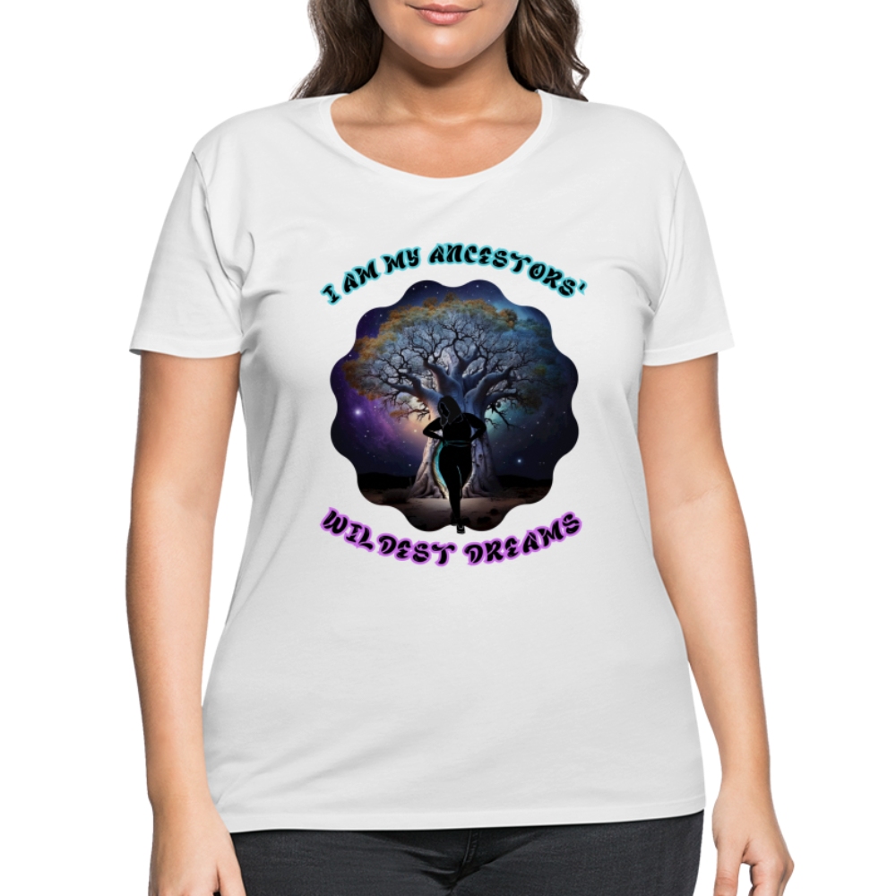 Ancestor's Wildest Dreams - Women’s Curvy T-Shirt - white