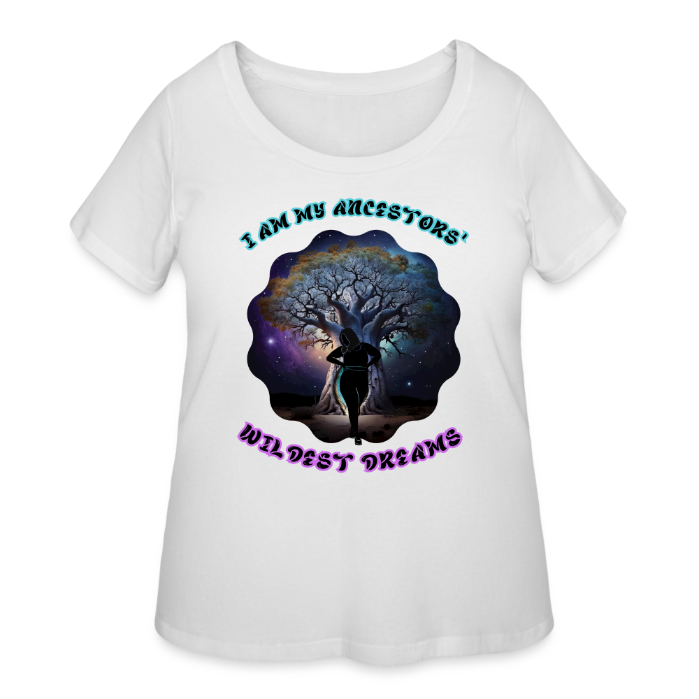 Ancestor's Wildest Dreams - Women’s Curvy T-Shirt - white