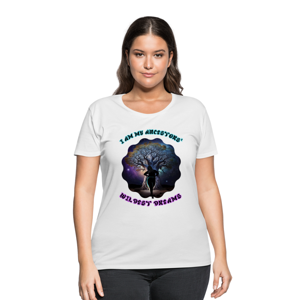 Ancestor's Wildest Dreams - Women’s Curvy T-Shirt - white