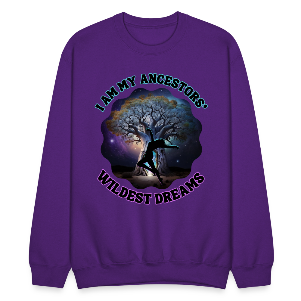 Ancestors' Wildest Dreams - Crewneck Sweatshirt - purple