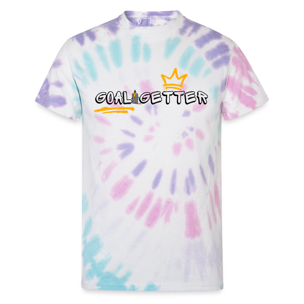 Goal-Getter - Unisex Tie Dye T-Shirt - Pastel Spiral