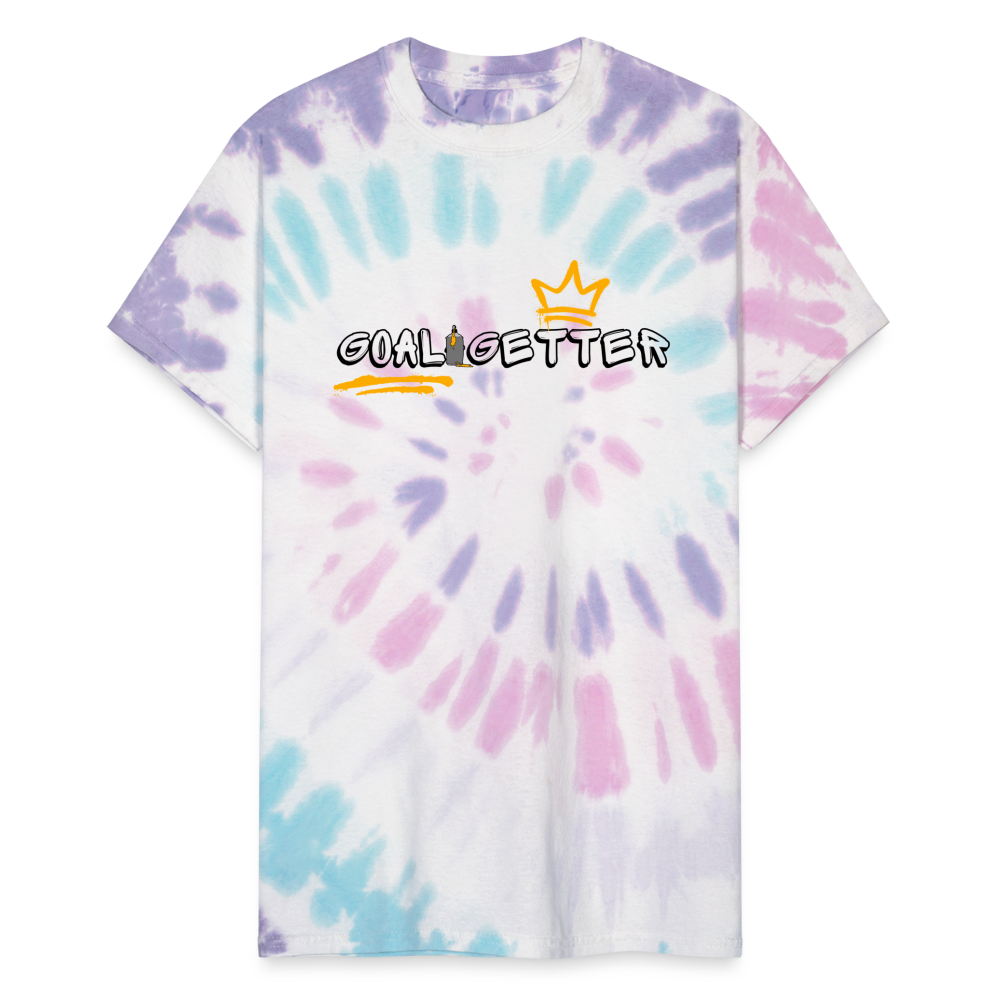 Goal-Getter - Unisex Tie Dye T-Shirt - Pastel Spiral