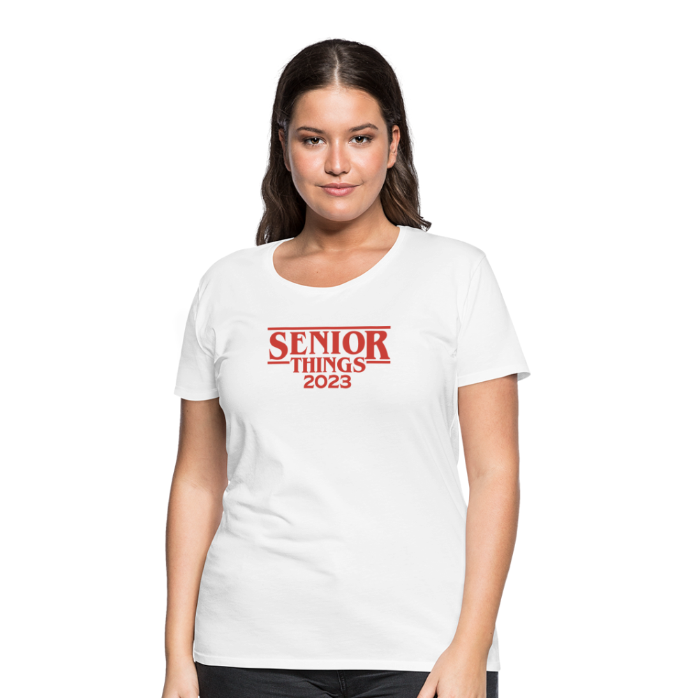 Senior Things - Women’s Premium T-Shirt - white